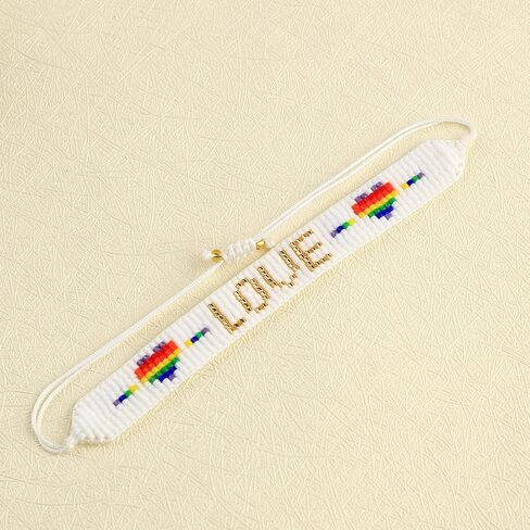 KELITCH Heart-Shaped Wrap Bracelet Miyuki Beads Friendship Bracelet Punk Bracelets Jewelry in Saudi Arabia
