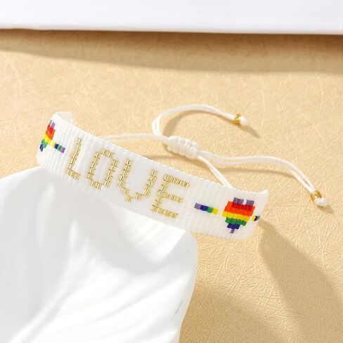 KELITCH Heart-Shaped Wrap Bracelet Miyuki Beads Friendship Bracelet Punk Bracelets Jewelry in Saudi Arabia