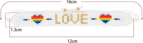 KELITCH Heart-Shaped Wrap Bracelet Miyuki Beads Friendship Bracelet Punk Bracelets Jewelry in Saudi Arabia