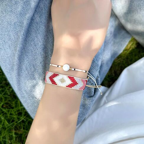 KELITCH Heart-Shaped Wrap Bracelet Miyuki Beads Friendship Bracelet Punk Bracelets Jewelry in Saudi Arabia
