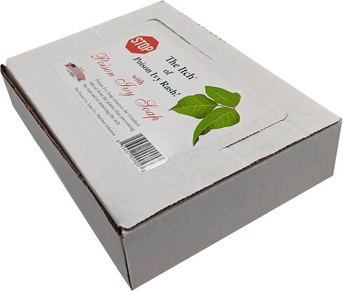 Poison Ivy Soap – All Natural Relief from Poison Ivy, Poison Oak, or Poison Sumac - 12 Pack, Counter Display in Kuwait