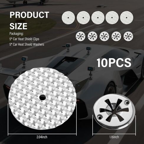10PCS Car Heat Shield Repair Kit,Exhaust Heats Shields Clips Compatible with VW 1999-2006 Replacement OEM Number#N90796502,N90796501,Professional Heat Shield Automotive Clips in Saudi Arabia