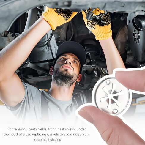 10PCS Car Heat Shield Repair Kit,Exhaust Heats Shields Clips Compatible with VW 1999-2006 Replacement OEM Number#N90796502,N90796501,Professional Heat Shield Automotive Clips in Saudi Arabia