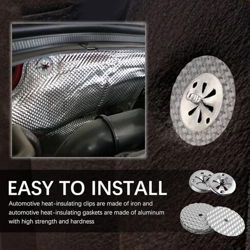 10PCS Car Heat Shield Repair Kit,Exhaust Heats Shields Clips Compatible with VW 1999-2006 Replacement OEM Number#N90796502,N90796501,Professional Heat Shield Automotive Clips in Saudi Arabia