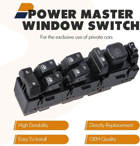 15883320 Front Driver Side Door Lock and Power Window Switch with Mirror Switch and Module Fit for 2003-2007 Cadillac Escalade Chevrolet Avalanche Silverado Suburban Tahoe GMC Yukon Sierra,920-020 in Saudi Arabia