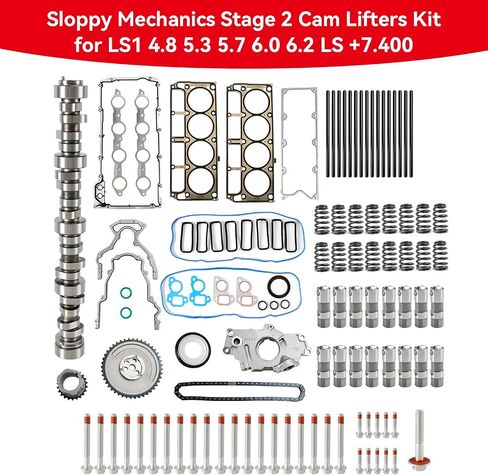 areyourshop قذرة ميكانيكا المرحلة 2 كام رافعات مجموعة ل CHEVY LS1 LS2 LS3 4.8 5.7 6.0 6.2 V8 1997-2013 الشاحنات ، سيارات الدفع الرباعي ، عمود الحدبات ، رعاة ، الينابيع ، مضخة الزيت ، SWAP LS ، LOPEY IDLE in Saudi Arabia