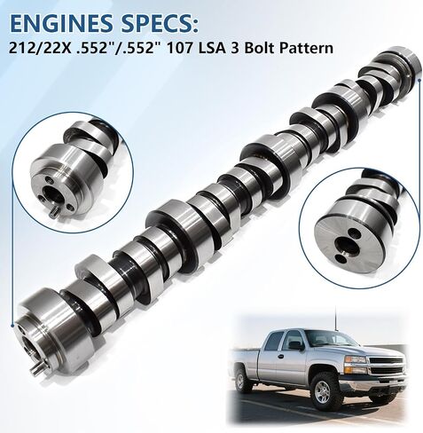 استبدل مجموعة عمود الحدبات Norris Norris مع Springs Pushrods Gufters Timing Supet for 1997-2013 GM CHEVROLET GEN 3/4 LS 4.8/5.3/5.7/6.0/6.2 V8 LSX Engine in Saudi Arabia