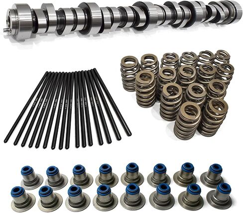 استبدل مجموعة عمود الحدبات Norris Norris مع Springs Pushrods Gufters Timing Supet for 1997-2013 GM CHEVROLET GEN 3/4 LS 4.8/5.3/5.7/6.0/6.2 V8 LSX Engine in Saudi Arabia