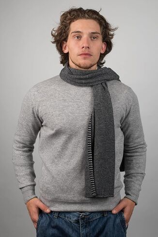Dalle Piane Cashmere - وشاح مخطط 100 ٪ من الكشمير - صنع في إيطاليا - رجل in Kuwait