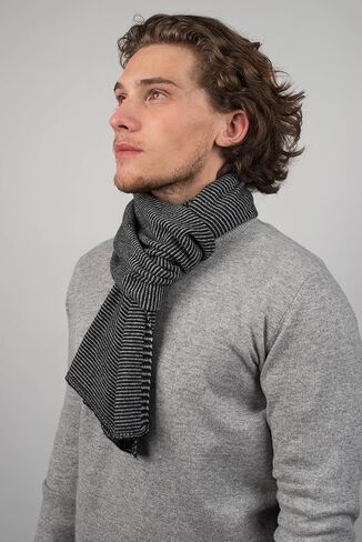Dalle Piane Cashmere - وشاح مخطط 100 ٪ من الكشمير - صنع في إيطاليا - رجل in Kuwait