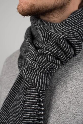 Dalle Piane Cashmere - وشاح مخطط 100 ٪ من الكشمير - صنع في إيطاليا - رجل in Kuwait