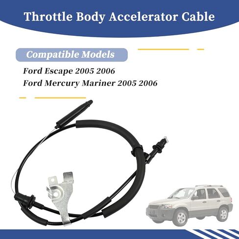Throttle Body Accelerator Cable Fit for Ford Escape│Mercury Mariner 2005 2006 3.0L V6-Gas Replace 5L8Z-9A758-CA Throttle Control Cable Assembly in Saudi Arabia