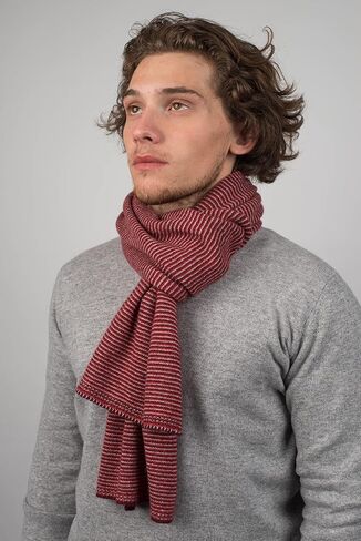 Dalle Piane Cashmere - وشاح مخطط 100 ٪ من الكشمير - صنع في إيطاليا - رجل in Kuwait