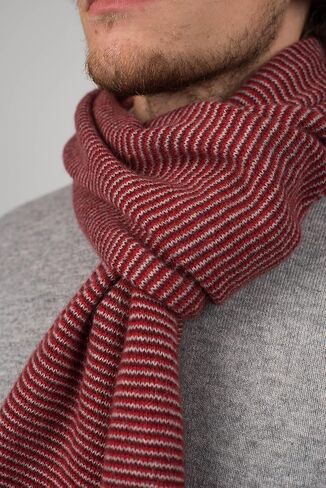 Dalle Piane Cashmere - وشاح مخطط 100 ٪ من الكشمير - صنع في إيطاليا - رجل in Kuwait