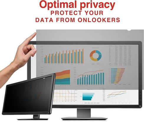 STAPLES 2767339 Privacy Filter for 24-Inch Widescreen Monitors Black in Saudi Arabia