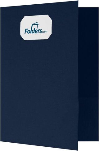 LUXPaper 9" x 12" Presentation Folders | Two Pocket | Front Cover Card Slits (Center) | Deep Black Linen | 100lb. Cover | 50 Qty in Saudi Arabia