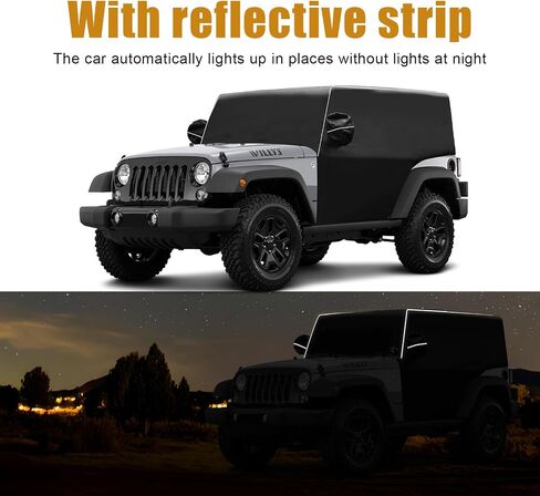 غطاء CABLAING COVER SUNSHADE يتوافق مع 2021-2024 Ford Bronco 4 Door ، 6 طبقات حماية ممسحة الصقيع ومرآة الحماية من أشعة الشمس ، الأشعة فوق البنفسجية ، الثلج ، المطر (لا تناسب Bronco Sport) in Saudi Arabia
