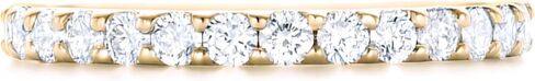 فرقة الذهب الماسي الذهبية 14KT للنساء - ألوان I -J المتلألئة ، SI Clarity Natural Diamonds for timeless ، رمزًا مثاليًا للحب الذي لا نهاية له - هدية لأي مناسبة in Saudi Arabia