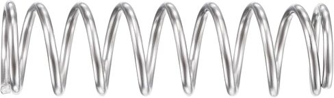 uxcell Compression Spring,304 Stainless Steel,9mm OD,1mm Wire Size,9mm Compressed Length,45mm Free Length,31.4N Load Capacity, Silver Tone,10pcs in Saudi Arabia