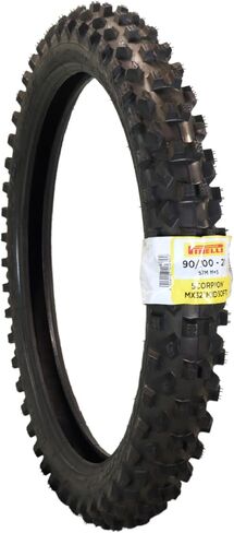 Pirelli Scorpion MX32 Mid-Soft 90/100-21 (57M) Front Motorcycle Tire Competition Motocross Tire; NHS Tube Type with Advanced Tread Pattern for Grip, Braking Stability & Control on Soft to Mid Terrain in Saudi Arabia