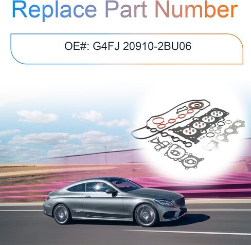 G4FJ 1.6T Engine Cylinder Head Gasket Set Fits for Hyundai Elantra/Sonata/Tucson, Kia Forte/Optima/Soul 2015 2016 2017 2018 2019 2020 2021 1.6L DOHC Turbo OE G4FJ 20910-2BU06 in Saudi Arabia