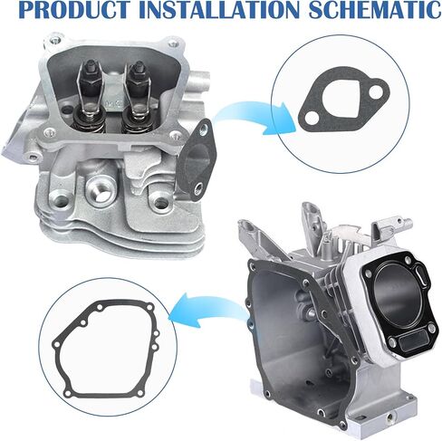 Predator Hemi 212 Carburetor Exhaust Intake Gasket Kit, Small Engine Carb Head Gaskets Material Compatible with 196cc 212cc GX160 GX200 Power Equipment (212cc/GX160 Full Gasket Set) in Saudi Arabia