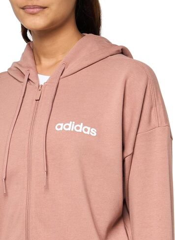 هودي Adidas Essentials Linear بسحاب كامل للنساء من French Terry in Kuwait