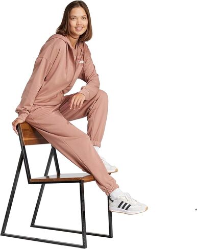 هودي Adidas Essentials Linear بسحاب كامل للنساء من French Terry in Kuwait