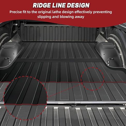 Vagbstu Truck Bed Mat,Compatible with 2019-2024 Ram 1500 Accessories 5.7 FT Bed,Non-Slip TPE Truck Bed Mats for Dodge Ram 1500 Accessories,Durable Truck Bed Liner for Pickup Truck ，Flush Fit in Kuwait
