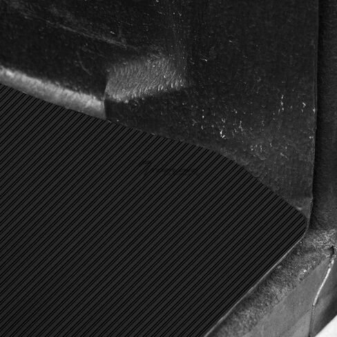 Black Rubber Horizontal Line Truck Bed Floor Mat Liner v2 Compatible with 02-18 Dodge Ram / 19-22 Classic 5.7 Feet (68.4") Short Bed in Saudi Arabia