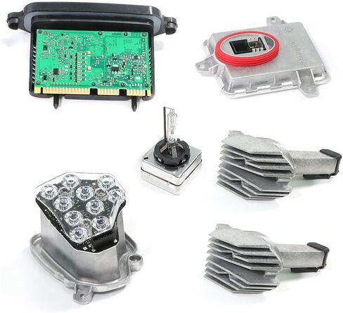 LH Xenon Ballast & LED Module Kit for 2011-2013 BMW 5 Series F10 528i 535i Left Side Replaces# 63-11-7-271-903 63-21-7-217-509 63117271903 63127262731 in Saudi Arabia