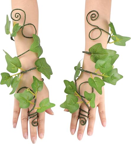 FRESHME Ivy Arm Wraps - 2 PCS Poison Ivy Costume Forest Mother Nature Costume for Women Adults Renaissance Accessories in Saudi Arabia