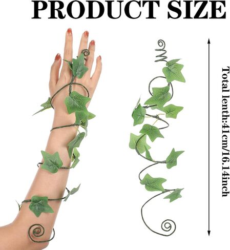 FRESHME Ivy Arm Wraps - 2 PCS Poison Ivy Costume Forest Mother Nature Costume for Women Adults Renaissance Accessories in Saudi Arabia