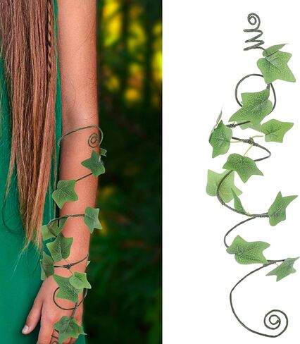 FRESHME Ivy Arm Wraps - 2 PCS Poison Ivy Costume Forest Mother Nature Costume for Women Adults Renaissance Accessories in Saudi Arabia