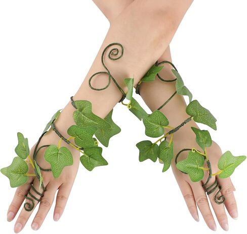 FRESHME Ivy Arm Wraps - 2 PCS Poison Ivy Costume Forest Mother Nature Costume for Women Adults Renaissance Accessories in Saudi Arabia