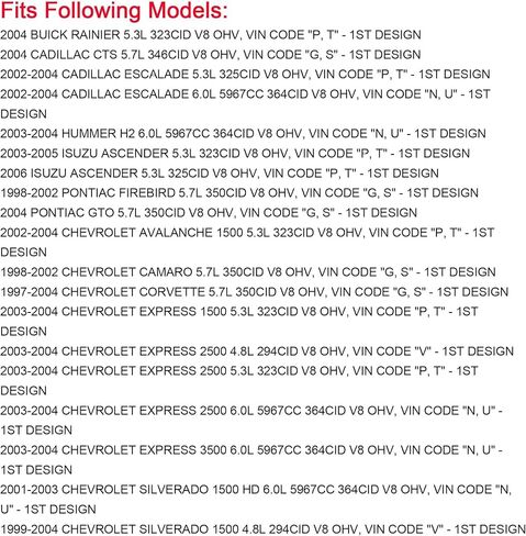 30pcs Cylinder Head Bolts Set 16 Long & 4 Short & 10 Small Bolts for 1997-2004 Hummer GMC Cadillac Chevrolet Buick 4.8L 5.7L & 6.0L ES72173 in Saudi Arabia