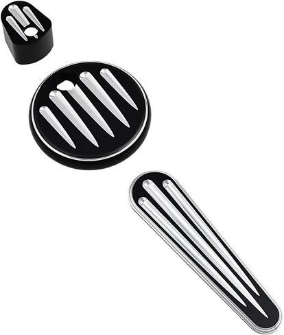 Front Rear Floorboards Footpeg Mount Brake Arm Kits Heel Toe Shift Levers Shifter Pegs Dash Accessory Pack Ignition Fuel Door Saddlebag Latch Cover Frame Grille Compatible with 09-13 Harley Touring in Saudi Arabia