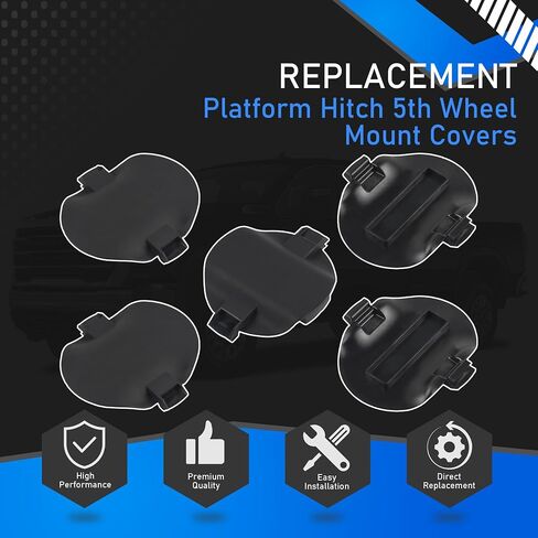 5pcs منصة Hitch 5th Wheel Cover تتوافق مع 2020-2024 GMC Sierra 2500HD 3500HD شيفروليه سيلفرادو 2500HD 3500HD استبدال MTG84756187 MTG8475618888888888888888888888888888888888888888888 in Saudi Arabia