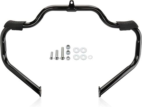 Mokitdora Touring Engine Guard Highway Rail Matach Crash Bar 1.25 "Fat for Harley 2009-Up Road King Street Electra Glide and Trike Models ، Chrome in Kuwait