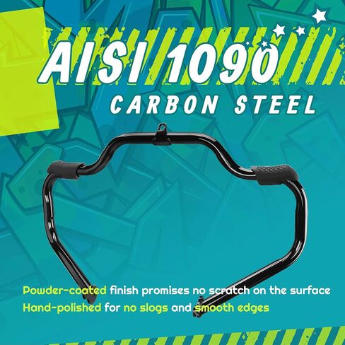 Mokitdora Touring Engine Guard Highway Rail Matach Crash Bar 1.25 "Fat for Harley 2009-Up Road King Street Electra Glide and Trike Models ، Chrome in Kuwait