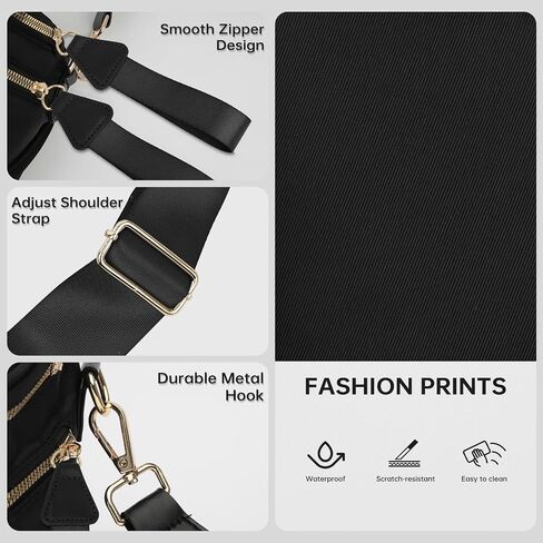 Bum Bag Crossbody Bags for Women Fashion Waist Packs Large Fanny Packs Belt Bag Checkered Purse Handbags Wallets Purses Trendy Shoulder Bag (Black-new, One Size) in Saudi Arabia
