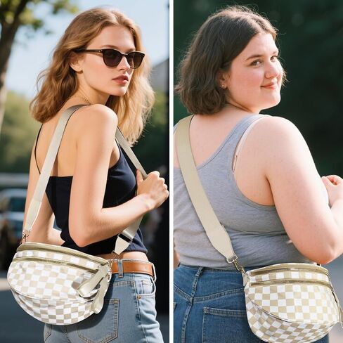 أكياس Crossbody المتقاطعة للنساء ، أكياس كبيرة من النايلون بوم بالإضافة إلى الحجم كيس حزام حزمة حبال فاني الحزمة للنساء ، in Kuwait
