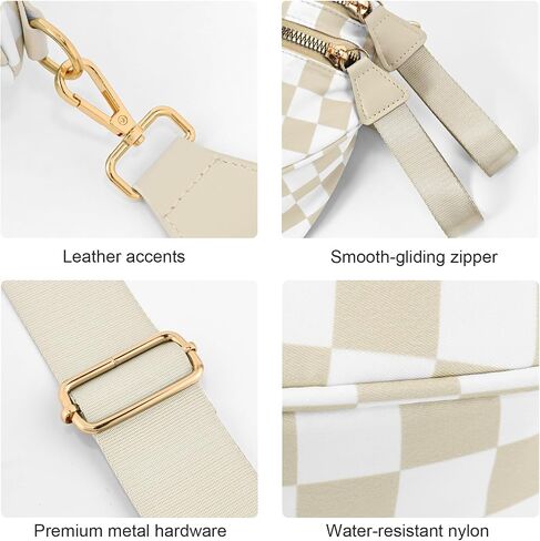 أكياس Crossbody المتقاطعة للنساء ، أكياس كبيرة من النايلون بوم بالإضافة إلى الحجم كيس حزام حزمة حبال فاني الحزمة للنساء ، in Kuwait