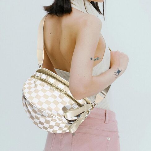 أكياس Crossbody المتقاطعة للنساء ، أكياس كبيرة من النايلون بوم بالإضافة إلى الحجم كيس حزام حزمة حبال فاني الحزمة للنساء ، in Kuwait