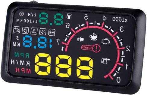 جديد HUD Auto Aud Up Display Film 5.5inch Windshield OBD2 II عرض سرعة السيارة in Saudi Arabia