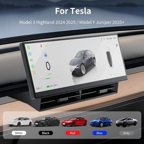 10.88 "شاشة رأس لأعلى لنموذج تسلا Y Juniper/Model 3 Highland 2024 2025 مع Carplay/Android Auto ، ومزامنة المعلومات ، والكاميرا الأمامية ، وتنبيه البقع العمياء ، وفتحات الهواء القابلة للتعديل ، وتحديثات OTA in Kuwait