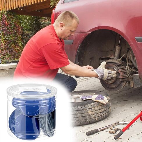 Qwork Repair Repair Patch Kit - 80 قطعة ، قطرها 58 ملم ، بقع مطاطية عالية التصاق لجميع أنواع الإطارات ، إصلاح سريع بدون حرارة in Saudi Arabia