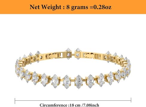 سوار Zirconia والنحاس الأنيق مع الطلاء الذهبي الأصلي - المجوهرات المصنوعة يدويًا فاخرًا للنساء in Saudi Arabia