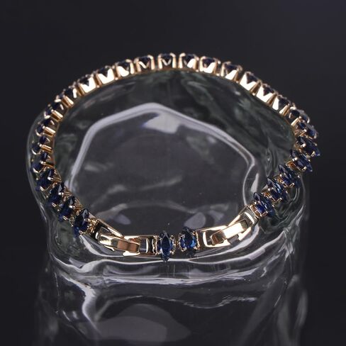 سوار Zirconia والنحاس الأنيق مع الطلاء الذهبي الأصلي - المجوهرات المصنوعة يدويًا فاخرًا للنساء in Saudi Arabia