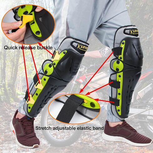 موتوكروس ركبة الحراس للبالغين الشباب ， دراجة نارية ركوب منصات الركبة لحماية الساق الطويلة. تصميم قابل للانحناء قابل للتعديل لميم امرأة في الرياضة الخارجية in Kuwait